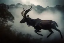The Saola in the Mist of the Background
