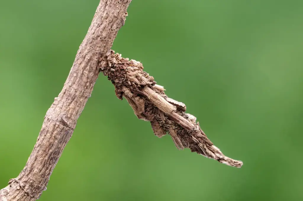 A Bagworm on a Tree Branch What Eats Bagworms